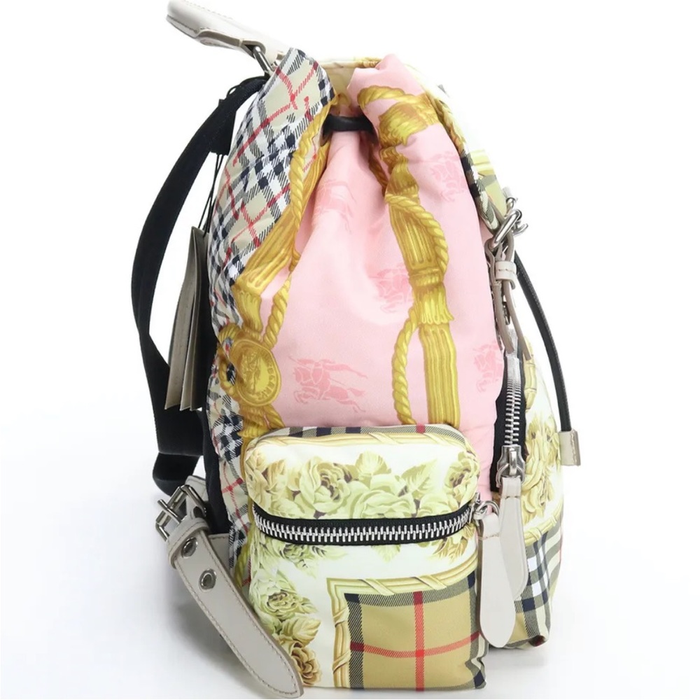 Burberry medium ruff sack silk puffer backpack. Like new. - Picture 6 of 7